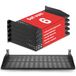 Pyle 19-Inch 1U Server Rack Rek - 6 Stuks Geventileerde Metaalplanken voor Optimale Luchtstroom, Wand- of Rack-Monteerbaar, Ondersteunt tot 110 lbs, 17 x 10’’ Rekplaat voor Kasten, Computer