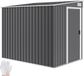 Outsunny Tuinopbergschuur Verzinkt staal 206,5L x 154B x 181H cm Donkergrijs