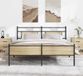 Maison Exclusive - Cadre de lit en métal sans matelas Chêne Sonoma 183x213 cm