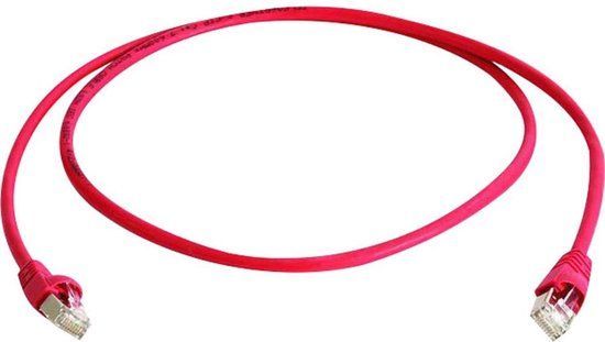 Telegärtner 100009124 RJ45 Netwerkkabel, patchkabel CAT 6A S/FTP 25.0 m Rood