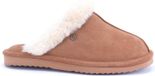 Warmbat Lismore Suede Dames Sloffen - Bruin/Wit - Maat 37