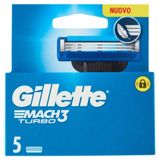 Procter & Gamble Gillette Mach3 Turbo Navulmesjes (verpakking van 5 stuks)