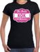 Bellatio Decorations Shoppartners Bv Cadeau t-shirt voor de beste kok voor dames - zwart met roze - koks - kado shirt / kleding - moederdag / collega XXL
