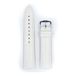 Hirsch Strap Duke M/L 01028101-1-12 (Bandbreedte: 12 mm) Blanc Cuir Unisexe