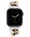 Anne Klein Modieuze ketting armband voor Apple Watch, veilig, verstelbaar, Apple Watch reserveband, past de meeste polsbandjes tweekleurig, 42/44/45/Ultra/Ultra 2