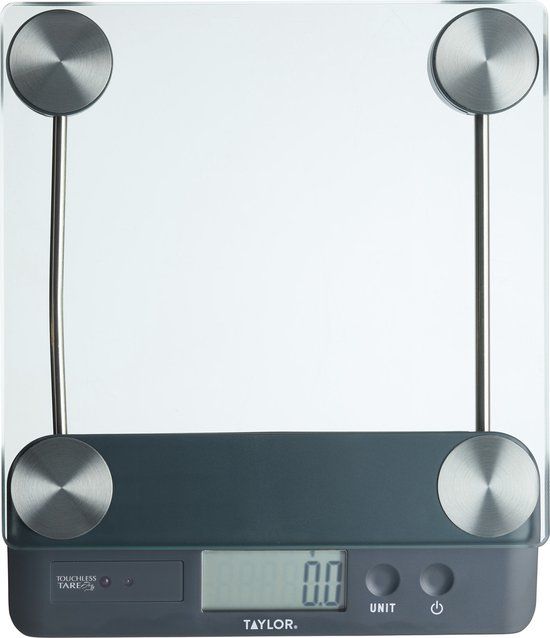 KitchenCraft Taylor Pro Digitale Keukenweegschaal - Transparant