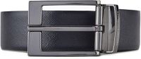 Cintura Armani Exchange Men's Belt - Leather - Blue - Silver-tone Hardware - 100 cm