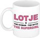 Bellatio Decorations naam cadeau mok - Lotje - Woman Myth Supergirl - koffiemok - 300 ml - collega - moederdag