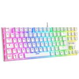 The G-Lab Keyz Mercury EX Mechanisch toetsenbord TKL Red Switch AZERTY FR
