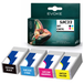 EVOKE Epson Evoke Compatible Ink for Sjic22P Sjic22 4x Cmyk: Black, Cyan, Magenta, Yellow 136ml Colorworks Tm-C3500