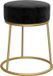 vidaXL Hocker rond fluweel zwart