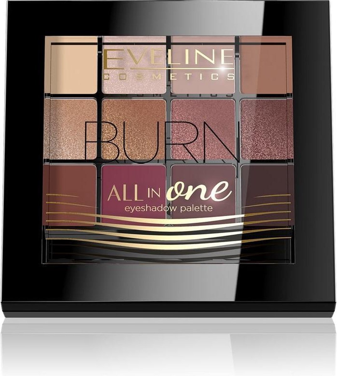 Eveline Cosmetics Eveline CosmeticsÂ Eyeshadow Palette All In One 12 Colors Burn