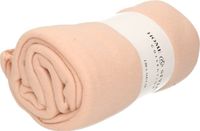 H&S Collection Fleece deken - polyester - koraal roze - 130 x 160 cm