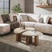 Giga Living Giga Meubel Salontafel Organic Travertin - Set Van 2 - 88x44x36cm