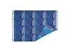 NJRD Metric focus No. 3 plaid en coton 130x185 cm Bleu