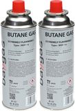 Merkloos / Sans marque Aansteker Gas/Butaan Gasfles - 2x - 250 ml - Voor Kooktoestellen/Aanstekers