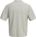 Jack & Jones Jortyler Knit Ss Split Neck Polo Heren M Katoen/Polyester Beige