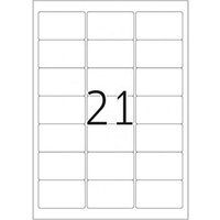 HERMA Special - Papier - mat - verplaatsbare zelf-klevende laag - wit - 63.5 x 38.1 mm 525 etiket(ten) (25 vel(len) x 21 adresetiketten