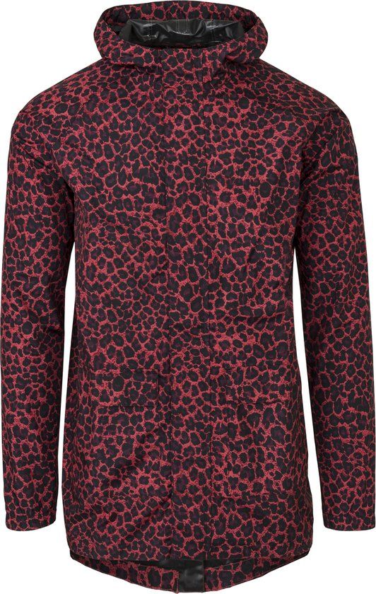 AGU Motion Rain Parka - Urban Outdoor - Leopard - Unisex - XL - Pink