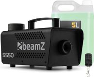 BeamZ S550 rookmachine met 5 liter rookvloeistof - Party rookmachine met afstandsbediening - 550W