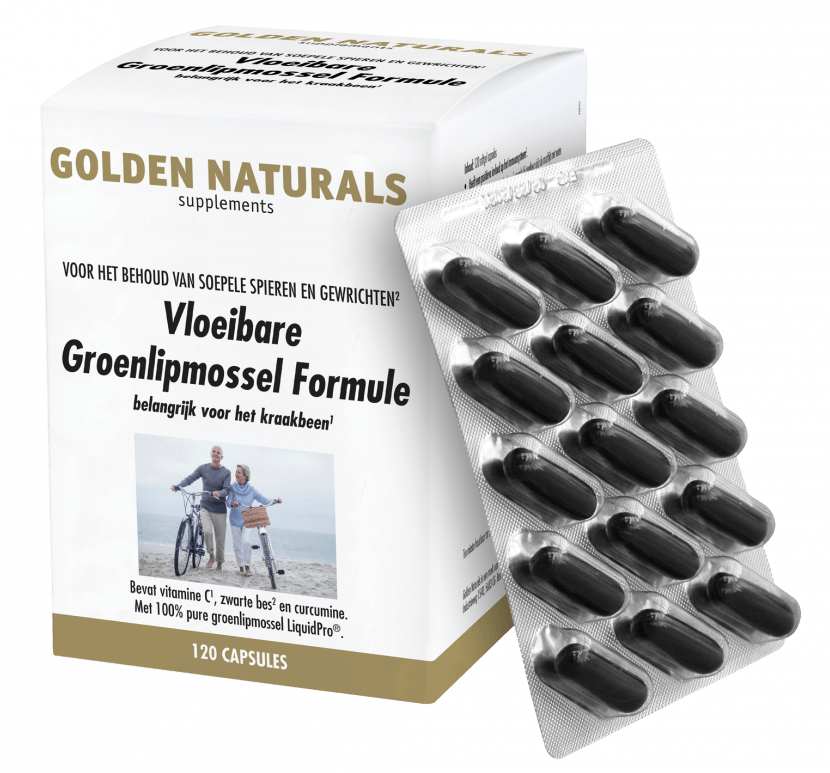 Golden Naturals Vloeibare Groenlipmossel Formule Capsules