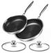 Inox 2-delige Kookpan Set met Deksel