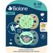 BIOLANE Tétines Anatomiques de Nuit 6-18 Mois - Sucettes Bleue & Beige