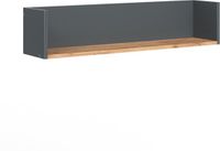 Vicco Viktor Wandplank – 93.4 x 20 cm Antraciet/gouden eik