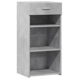 VidaXL Dressoir, 45x42,5x93 cm, bewerkt hout, betongrijs