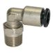 RIEGLER L-steekschroefverbinding »Click-Clock«, draaibaar, R 1/4 a., voor buitenslang Ø 4 mm, werkdruk max. 16 bar, messing vernikkeld