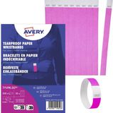 Avery Zweckform TYVPK-50 Toegangsbandje Neon-pink