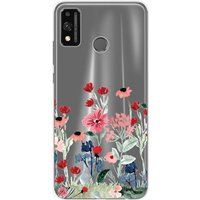 Huawei Honor 9X Lite Siliconen hoesje - ontwerp printemps en fleurs