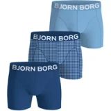 Björn Borg Organic Cotton Stretch Boxers 3-pack Blauw, S