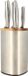 Menastyl Bloc à couteaux, 5041070, 5 pièces, acier inoxydable, bloc en bois