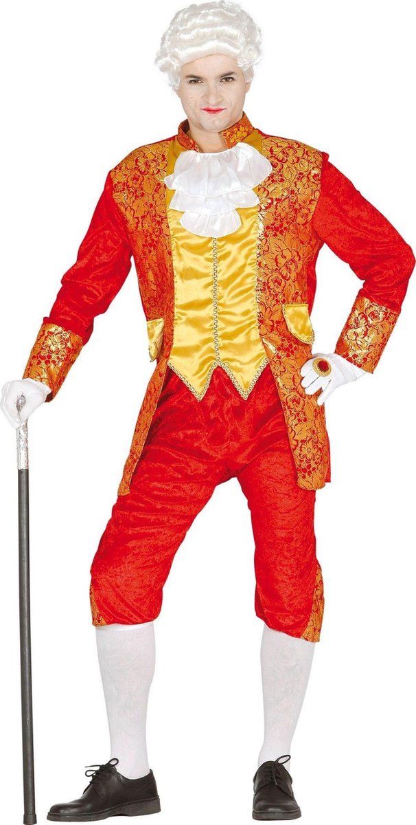 Fiestas Guirca Verkleedpak Markies Heren Rood Maat L