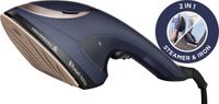 Russell Hobbs Steam Genie 2-in-1 Handheld Garment Steamer - Blue/Gold