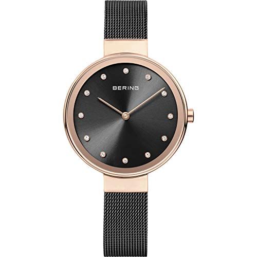 Bering Analoog Kwartshorloge voor Dames met Roestvrij Stalen Armband 12034-166