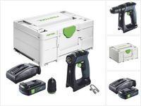 Festool CXS 18 accuschroefboormachine 18 V 40 Nm borstelloos + 1x accu 3.0 Ah + lader + systainer