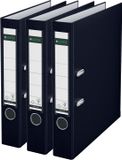 Leitz 180° Ordner PP A4 - Rugbreedte van 50 mm - Voordeelverpakking (3 stuks) - Zwart
