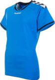 Hummel Stay Authentic Jersey Polyester Sportshirt Dames S Blauw/Zwart/Wit