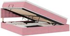 vidaXL Opbergbed met hoofdeinde Roze 180 x 200 cm Fluweel