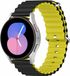 By Qubix Qubix Ocean Style bandje - Zwart / geel - Geschikt voor Xiaomi Mi Watch / Xiaomi Watch 2 / Xiaomi Watch S1 / S2 / S3 / S4 (47mm)