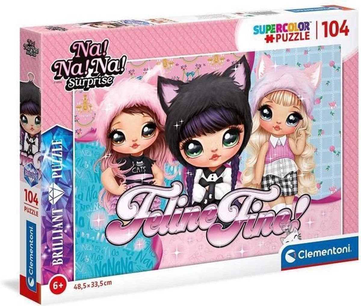 Clementoni Na Surprise Supercolor Brilliant Surprise - 104 stukjes - Puzzel - 6 jaar+