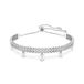 Swarovski Ariana Grande x Swarovski armband, Crystal Pearl, Ronde slijpvorm, Wit, Rodium toplaag
