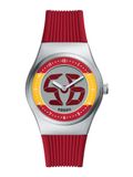 FOSSIL Analoog horloge 'ARCHIVAL BIG TIC - Spain' curry / rood / zilver