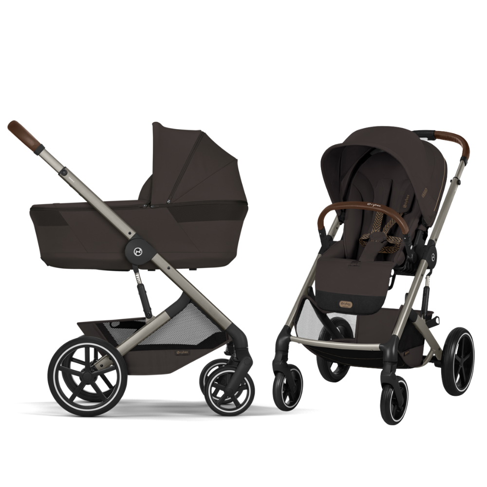 Cybex Kinderwagen Balios S Lux Chocolate Brown/Brown incl. Foldable Carrycot