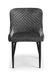 Julian Bowen set van 2 luxe fluwelen eetkamerstoelen - grijs