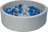 Merkloos Viking Choice Ballenbak - 90x30 cm - Incl. 150 ballen - Grijs
