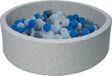 Merkloos Viking Choice Ballenbak - 90x30 cm - Incl. 150 ballen - Grijs