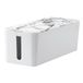 Hama Kabelbox Marmor-Design Weiß